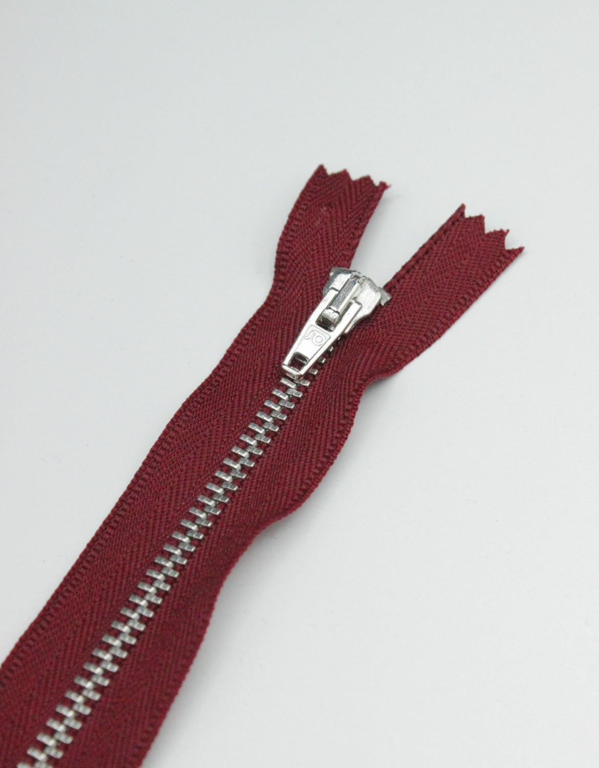 Fermoar Metalic Fix 5mm, 14cm, Grena