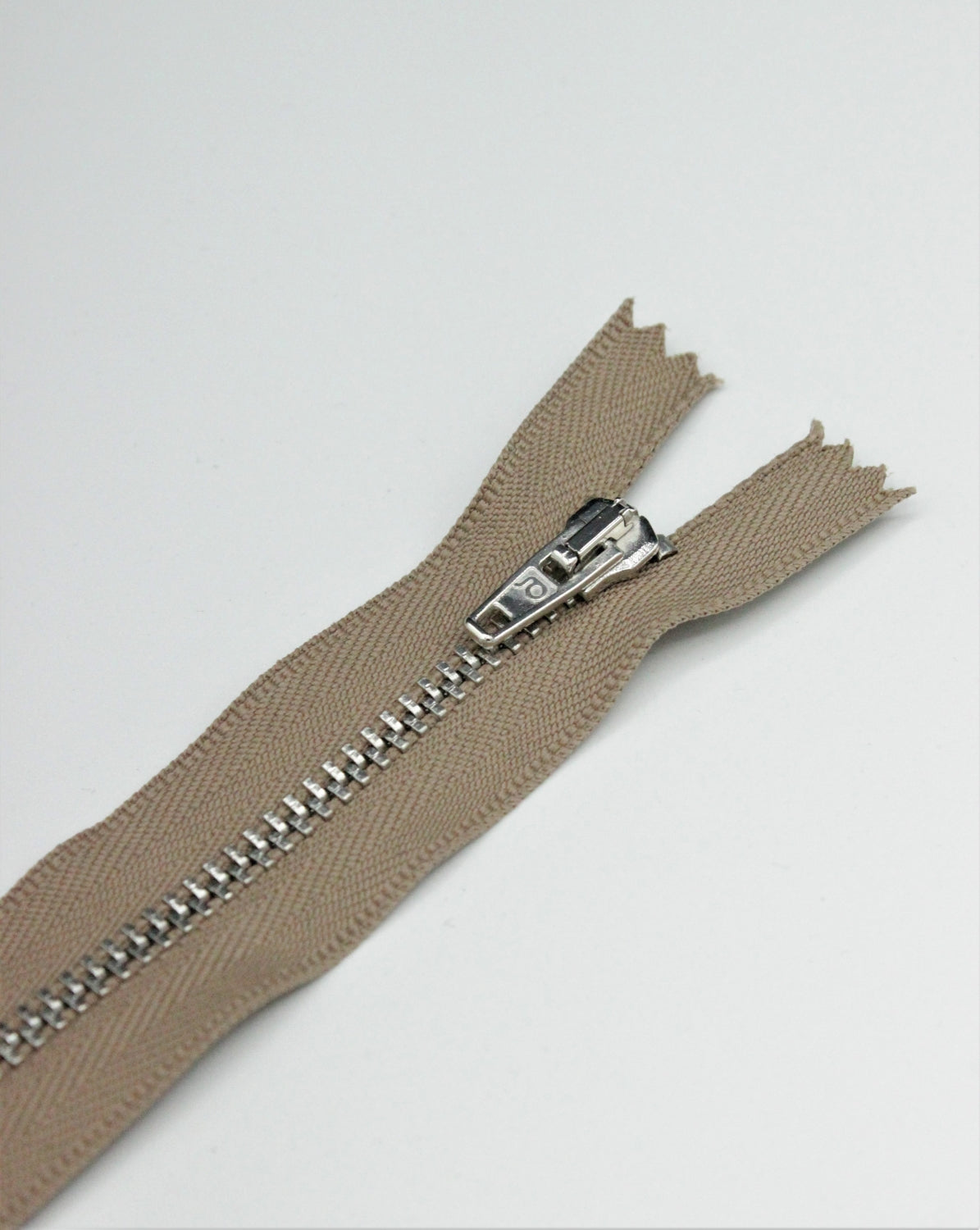 Fermoar Metalic Fix 5mm, 16cm, Bej