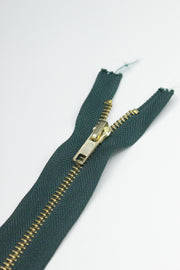 Fermoar Metalic Fix 5mm, 18cm, Verde