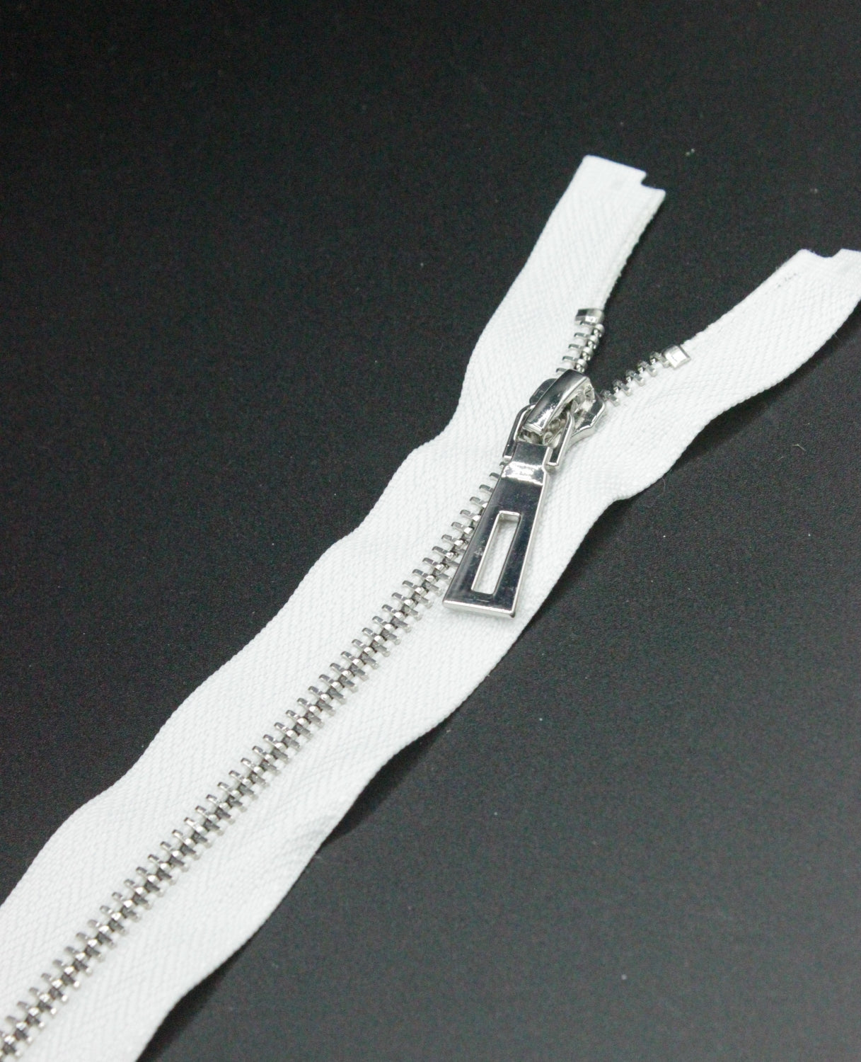 Fermoar Metalic Fix, 5mm, 20cm, Alb