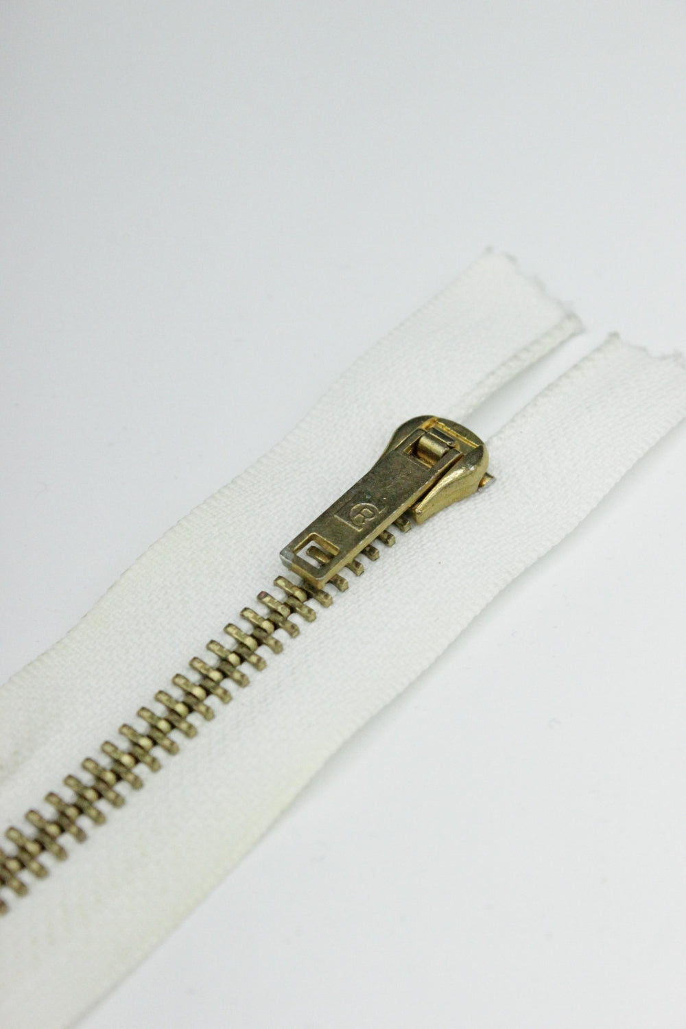 Fermoar Metalic Fix 5mm, 21cm, Alb