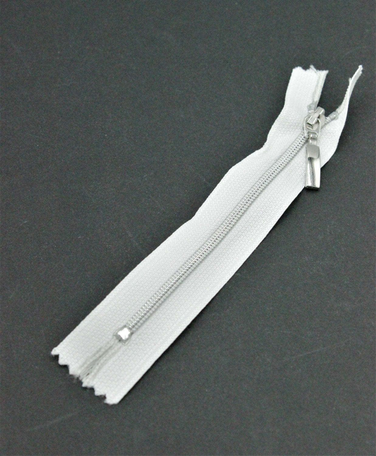 Fermoar Spiralat Argintiu Fix, Tip3, 13cm, Alb