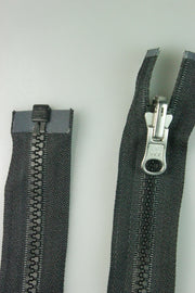 Fermoar YKK De Plastic Injectat 5mm Detasabil, Cursor Reversibil, 62cm, Negru