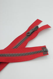 Fermoar YKK De Plastic Injectat 5mm Detasabil, Cursor Reversibil, 72cm, Rosu