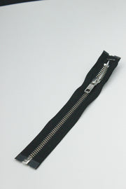 Fermoar YKK Metalic Detasabil, 6mm, 28cm, Negru