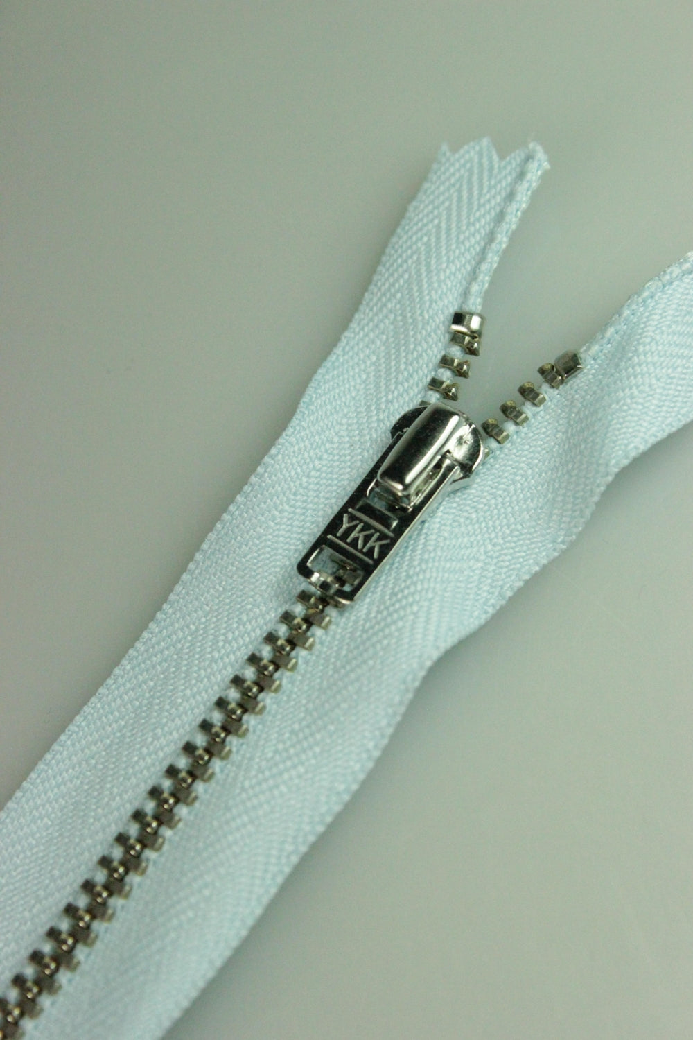 Fermoar YKK Metalic Fix, 10cm, Bleu