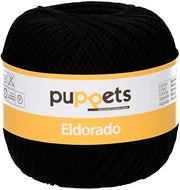 Fire Puppets, 50gr, Bumbac 100%, Negru