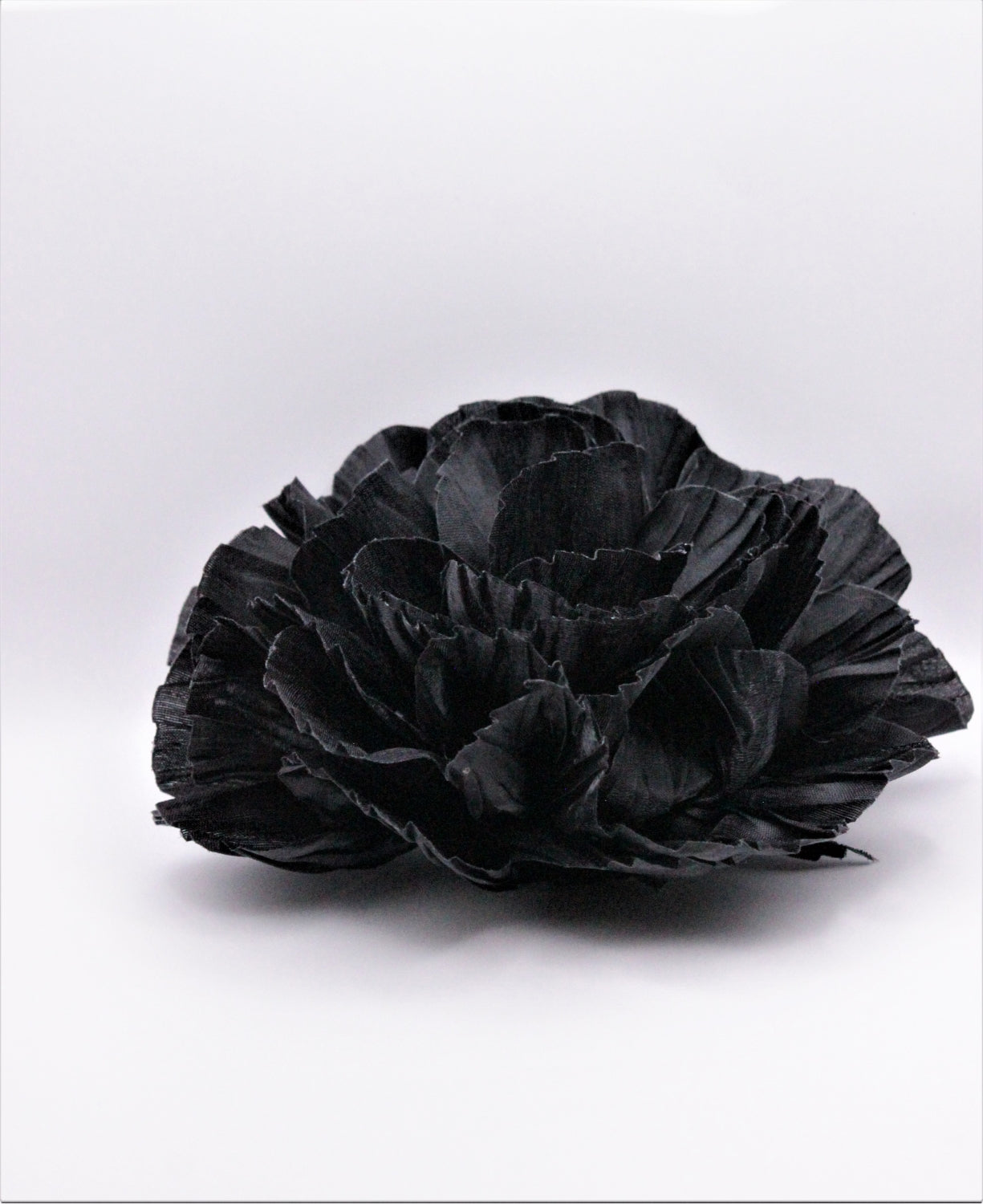 Floare Din Organza,15cm, Negru