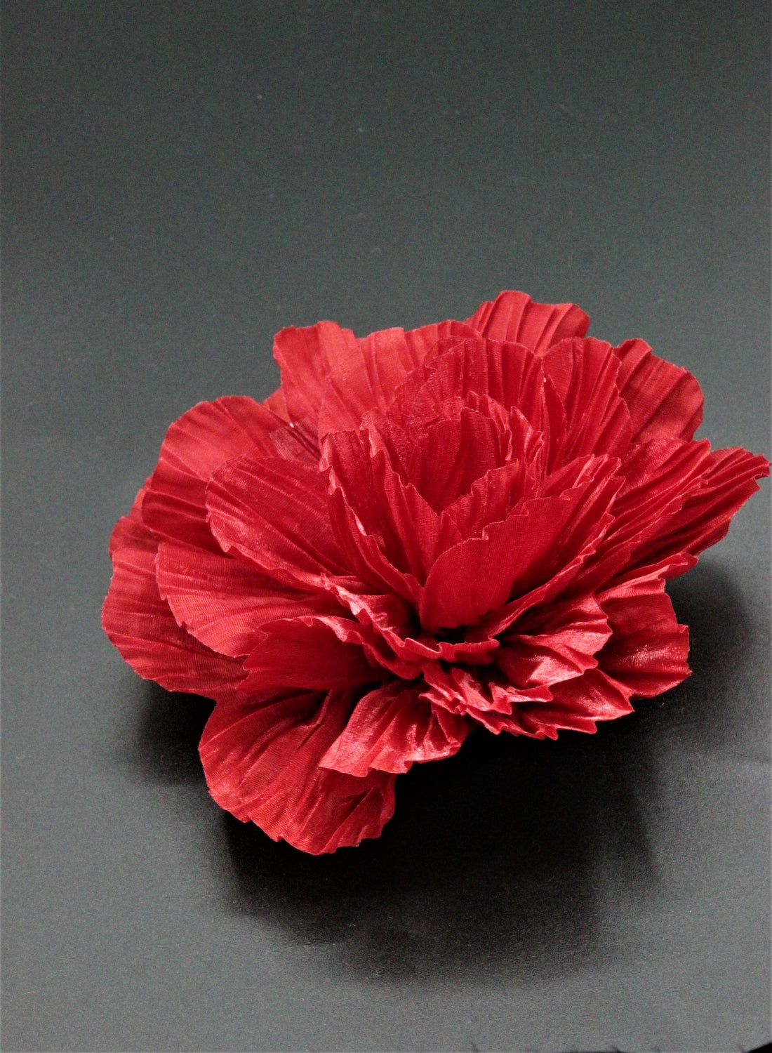 Floare Din Organza,15cm, Rosu
