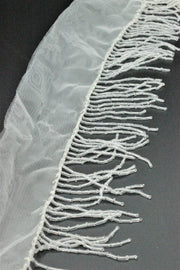 Franjuri Din Margele, 6cm, Crem, (bucata 150cm)