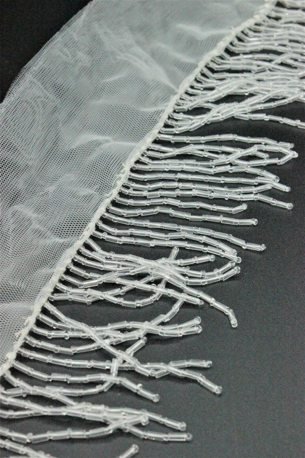 Franjuri Din Margele, 6cm, Crem, (bucata 150cm)