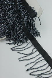 Franjuri Din Margele, 6cm, Gri