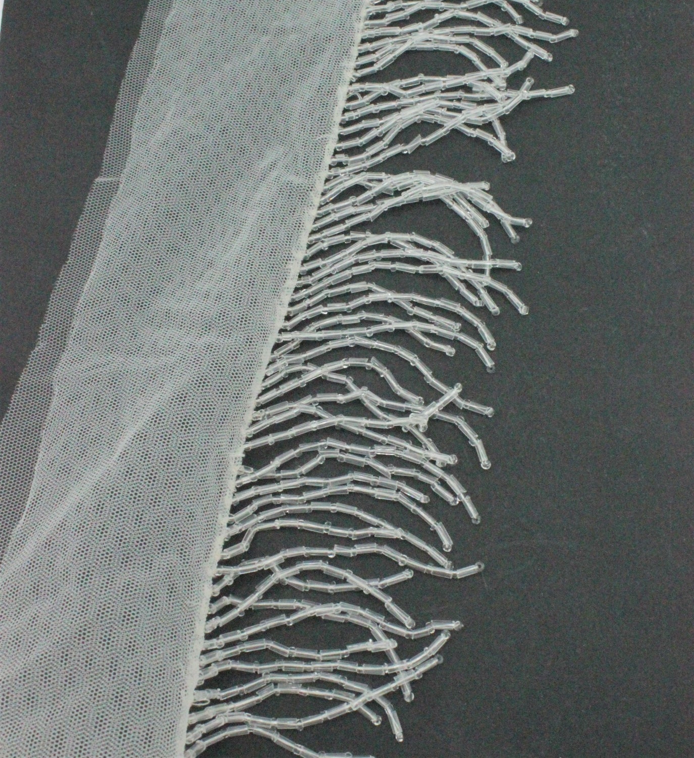 Franjuri Margele, 5cm, Bucata de 1.50m, Ivoire