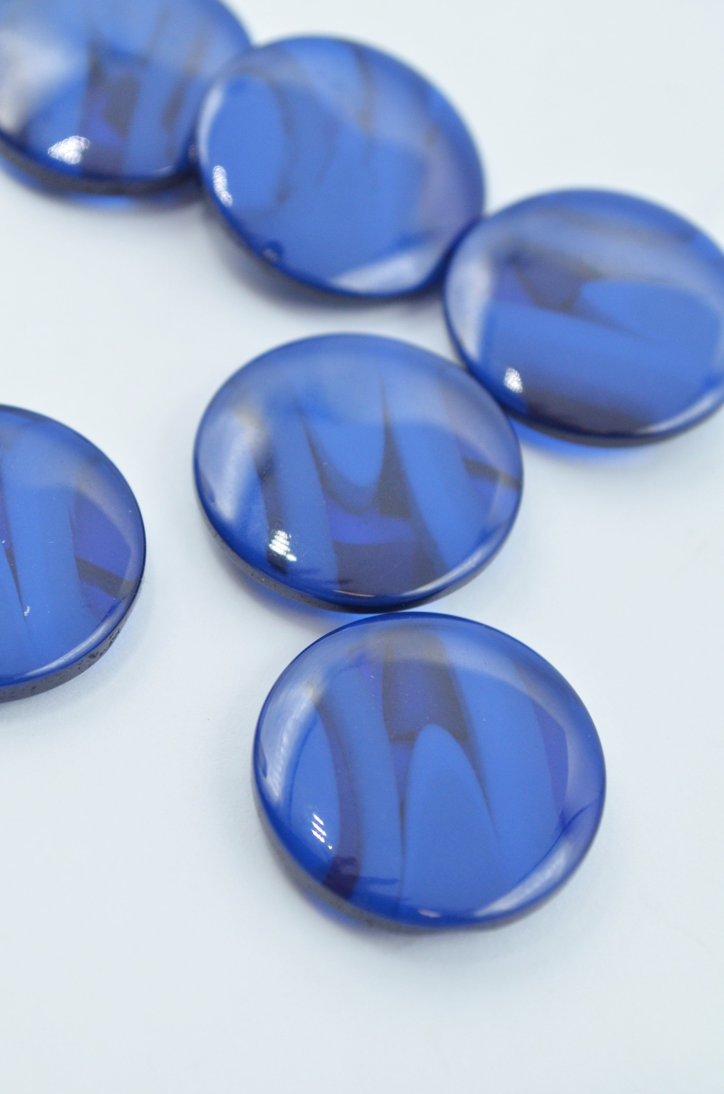Nasturi De Plastic, 22mm, Albastru