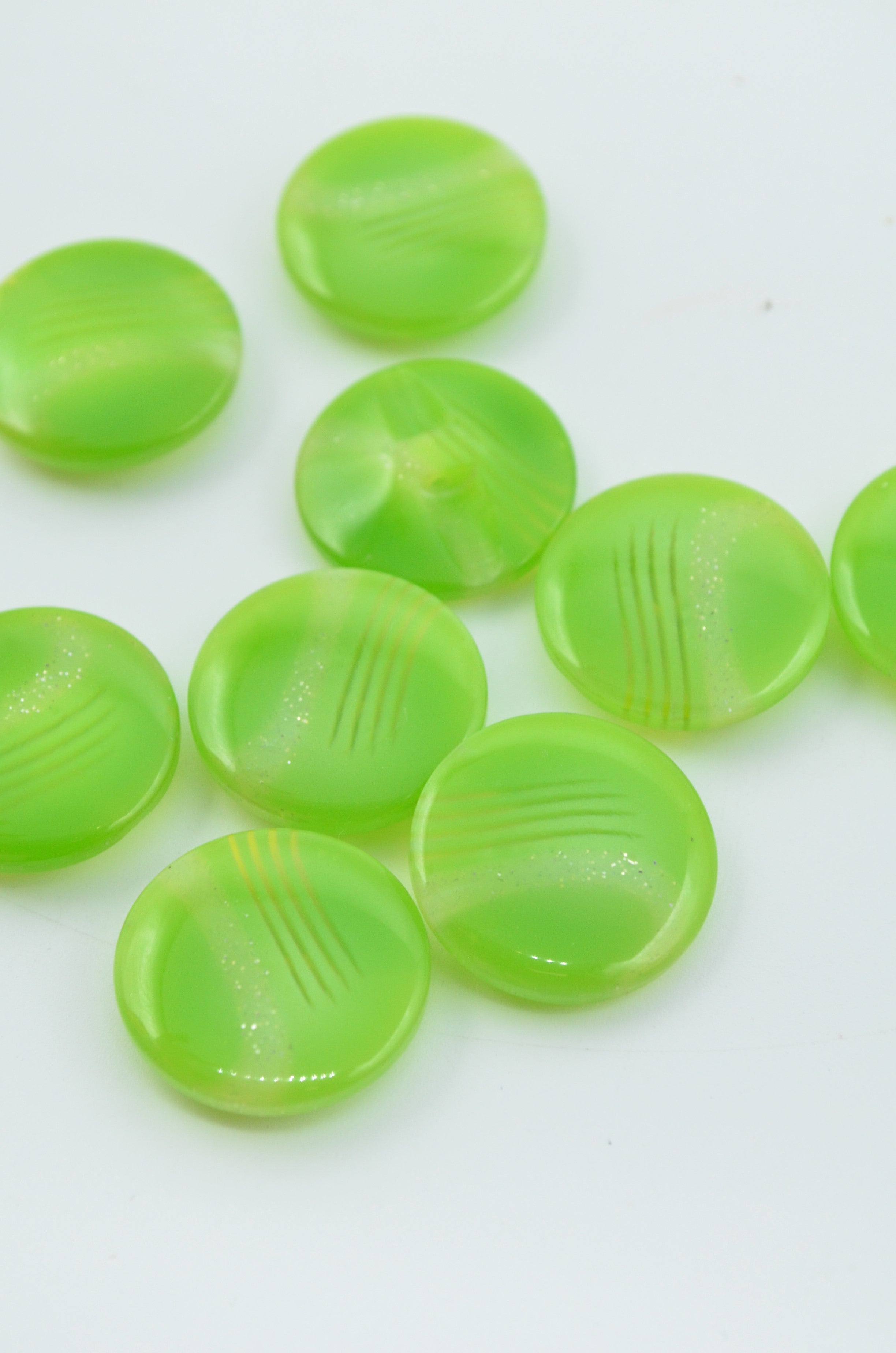 Nasturi De Plastic, 22mm, Verde