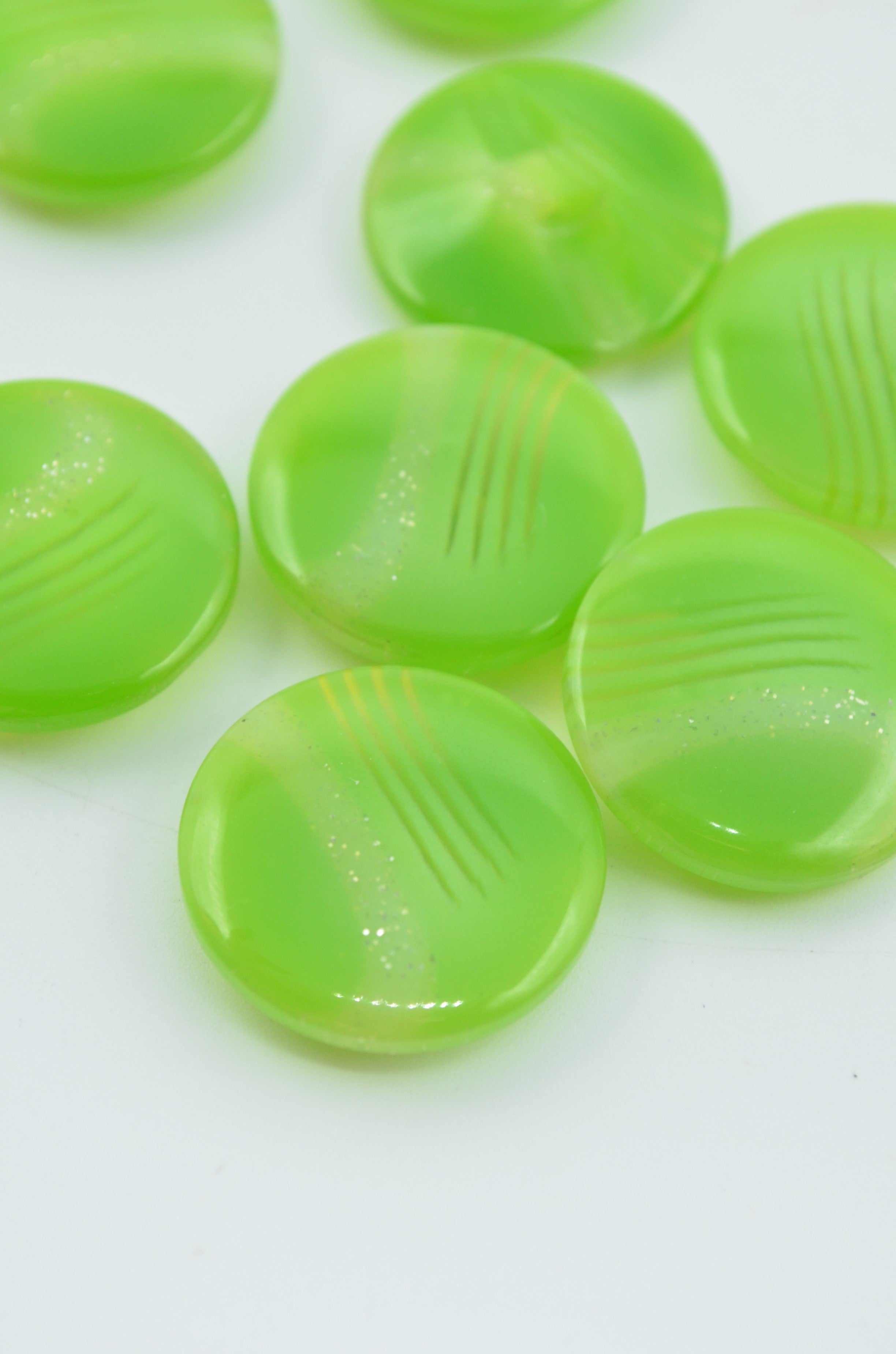 Nasturi De Plastic, 22mm, Verde