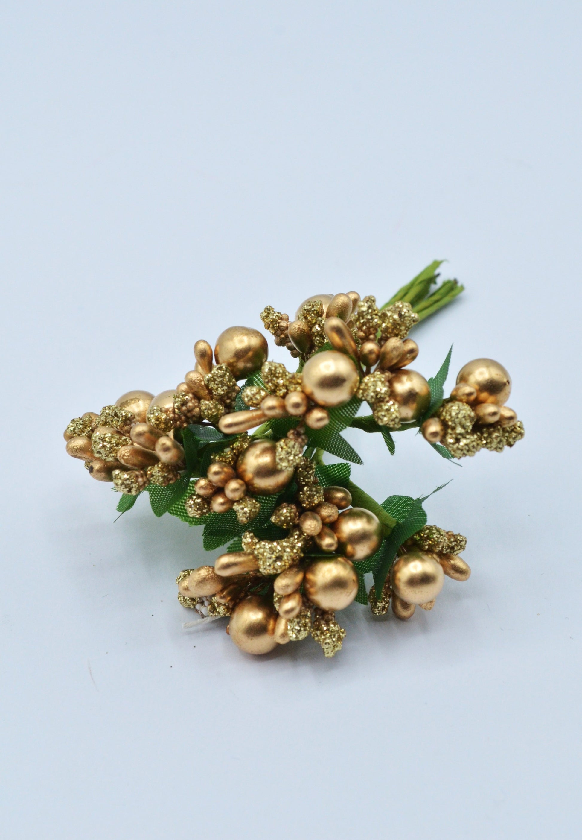 Stamina Cu Bobite mari (12 fire/Buchet) Auriu