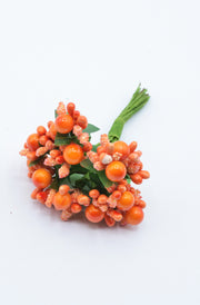 Stamina Cu Bobite mari (12 fire/Buchet) Portocaliu