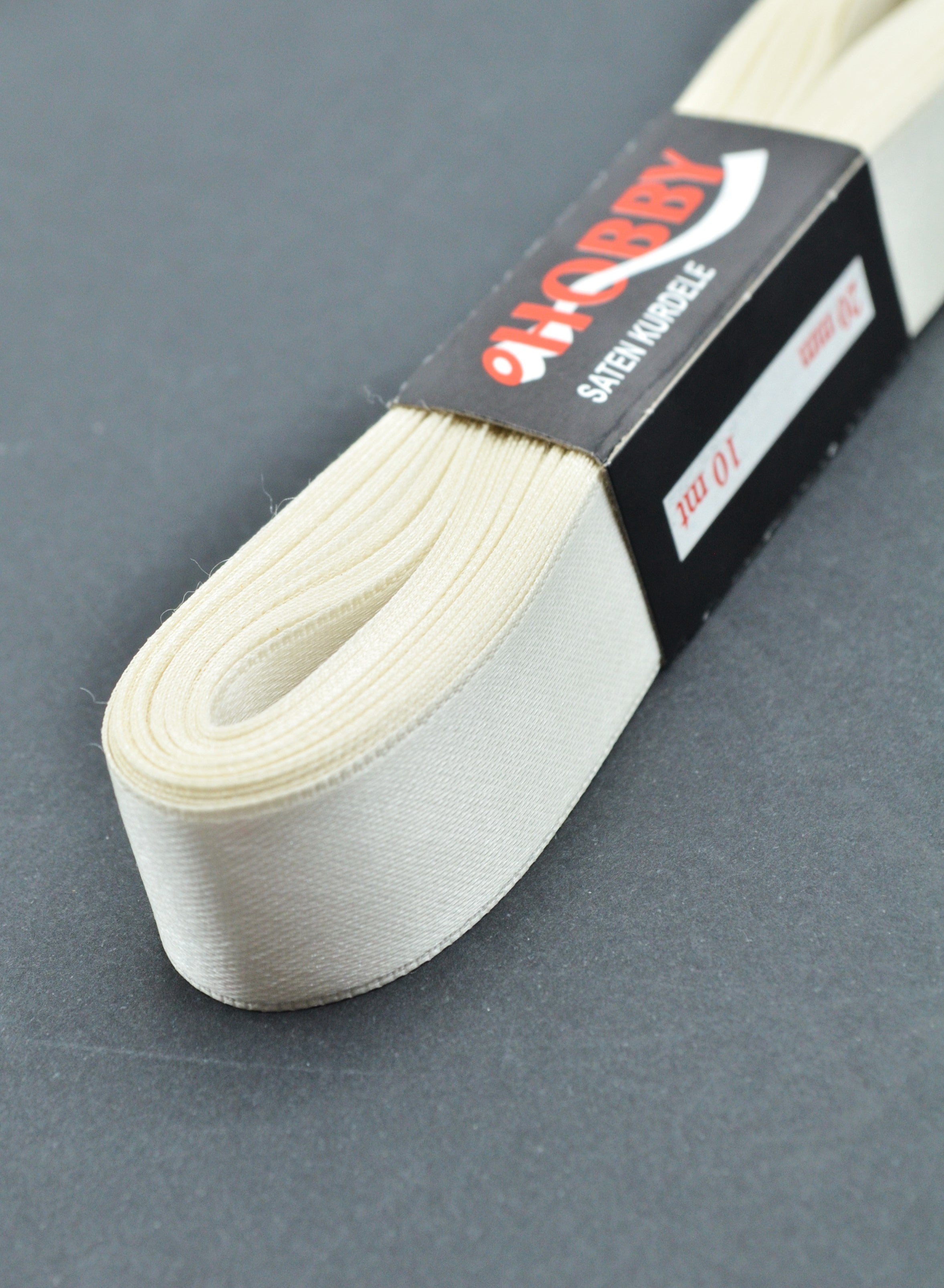 Panglica Dublu Satinata 2cm, Crem (set/10metri)