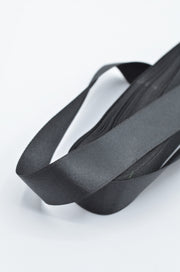 Panglica Dublu Satinata 2cm,Negru (set/10metri)