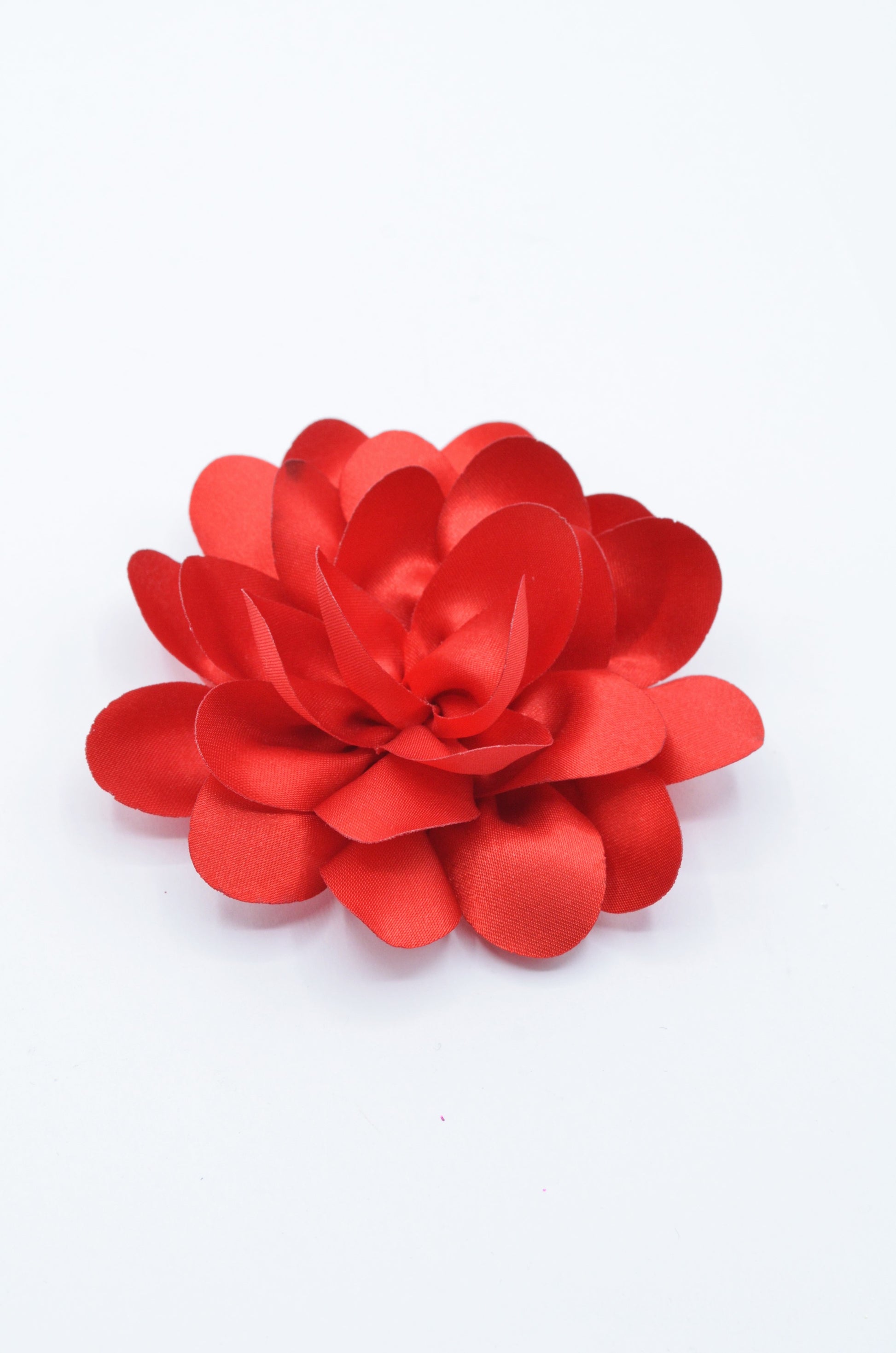 Floare Din Saten 10cm, Rosu