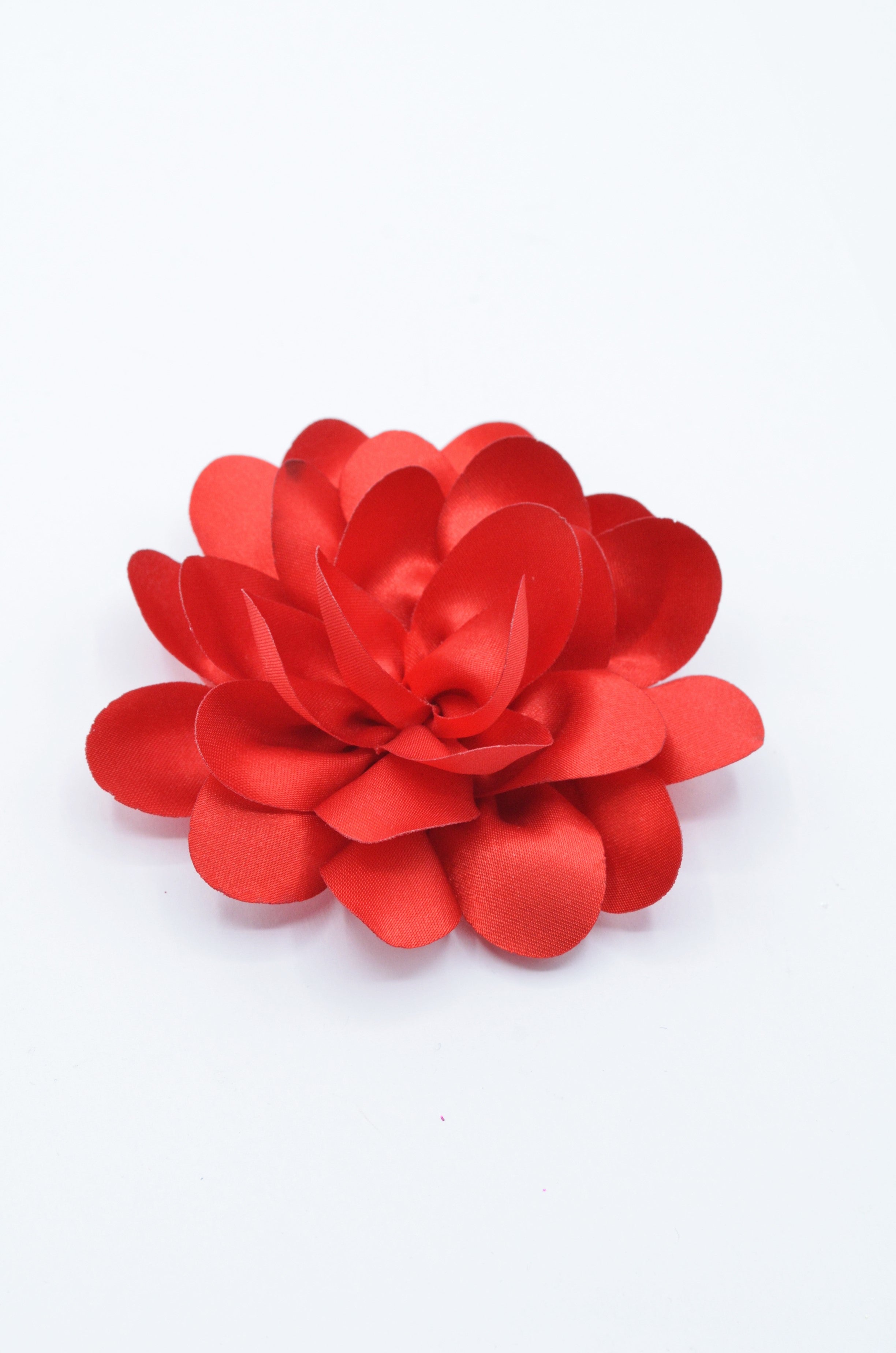 Floare Din Saten 10cm, Rosu