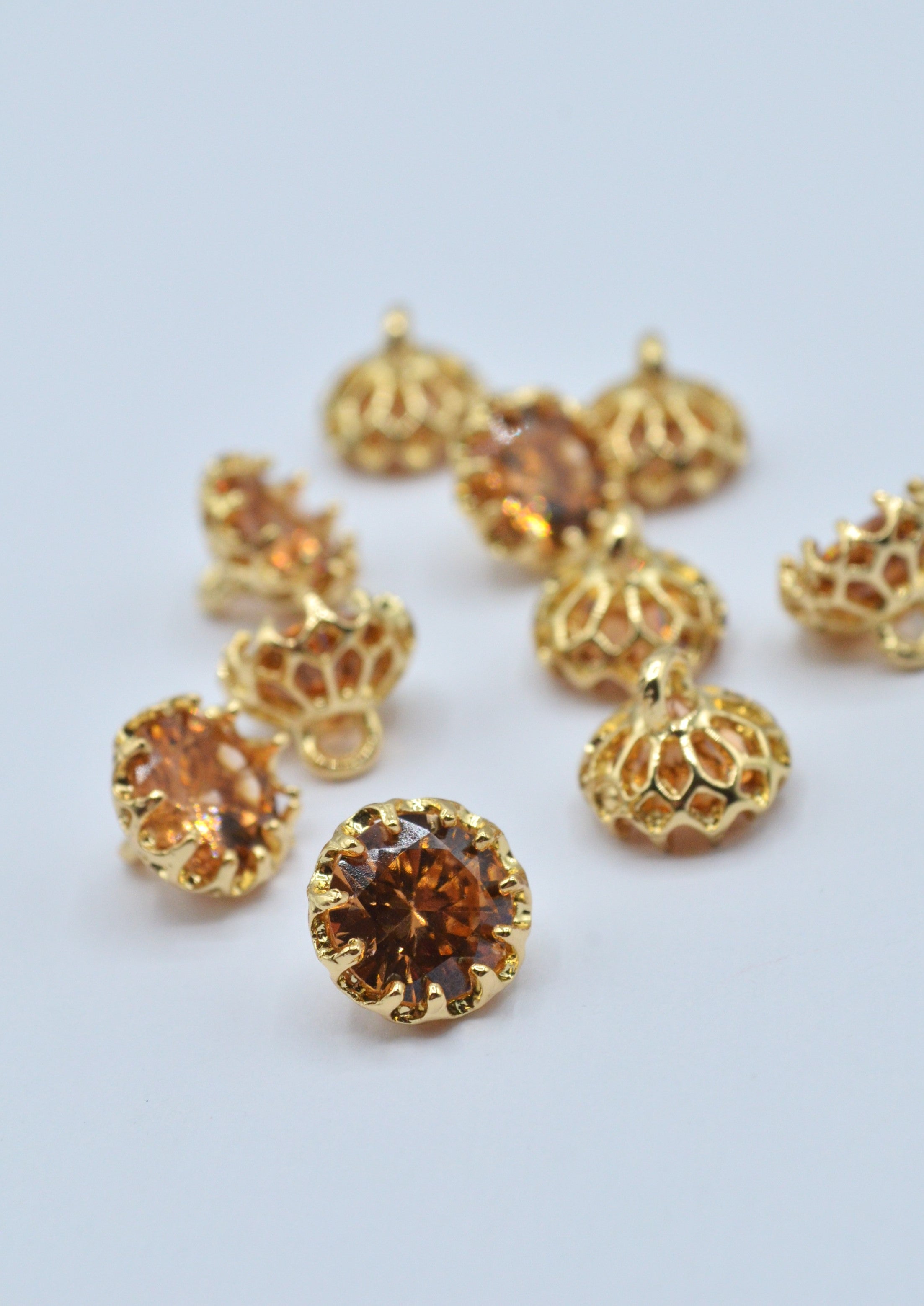 Nasturi Metalici Cu Pietre 12mm
