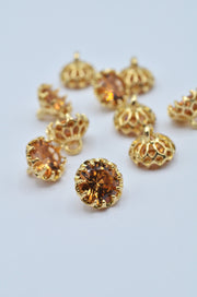 Nasturi Metalici Cu Pietre 12mm