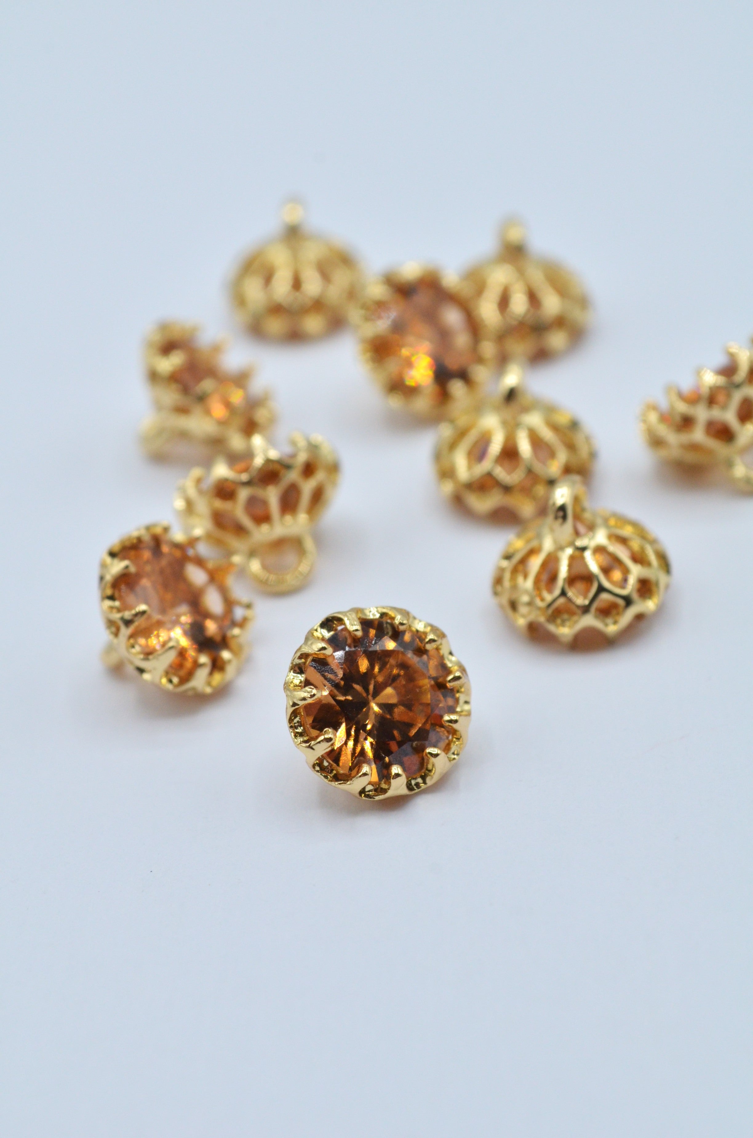 Nasturi Metalici Cu Pietre 12mm