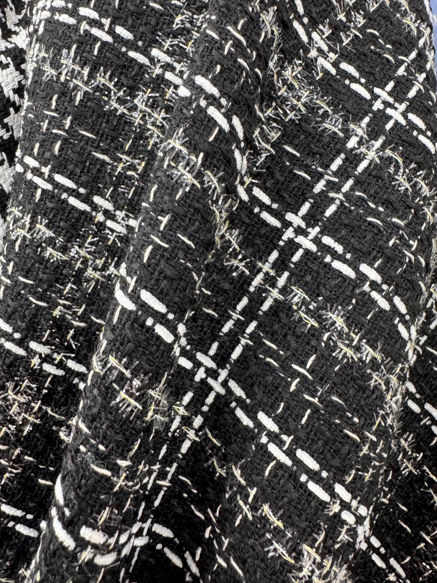 Stofa Tweed Cu Fir Lurex