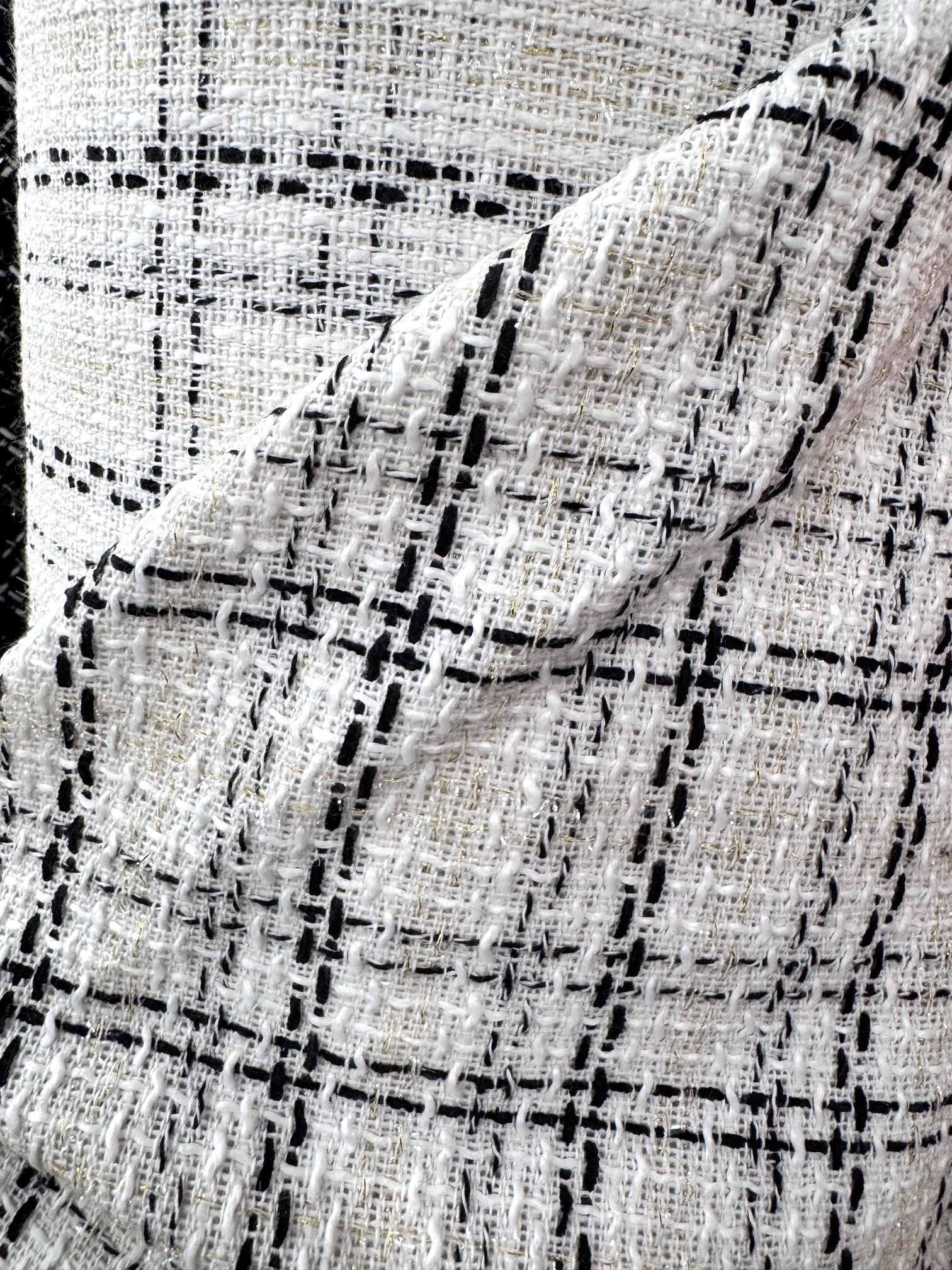 Stofa Tweed Cu Fir Lurex