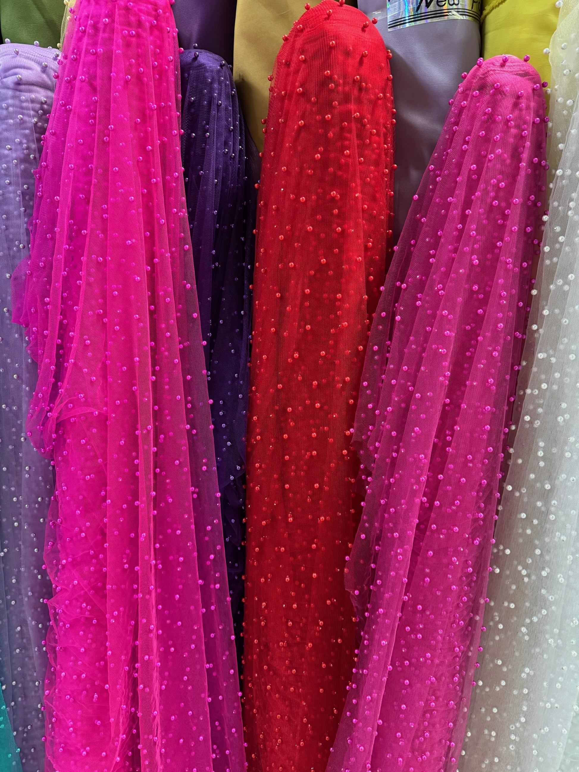 Tull Elastic Cu Perle 