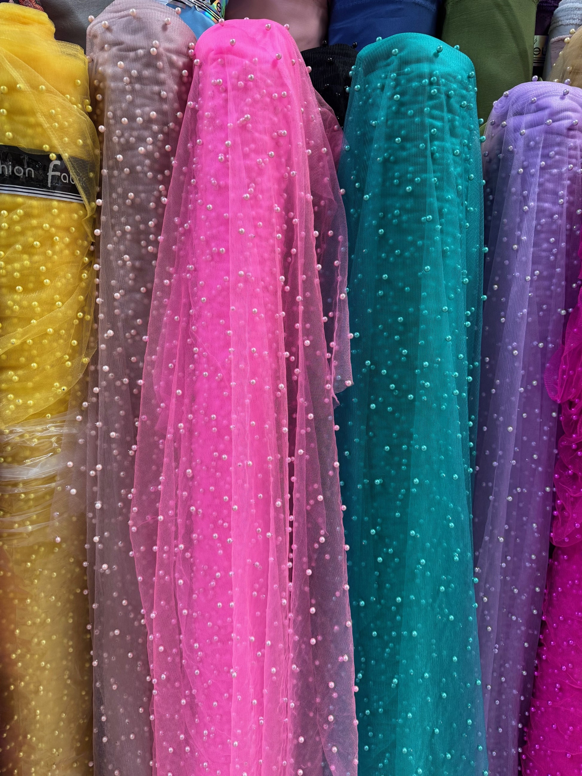 Tull Elastic Cu Perle 