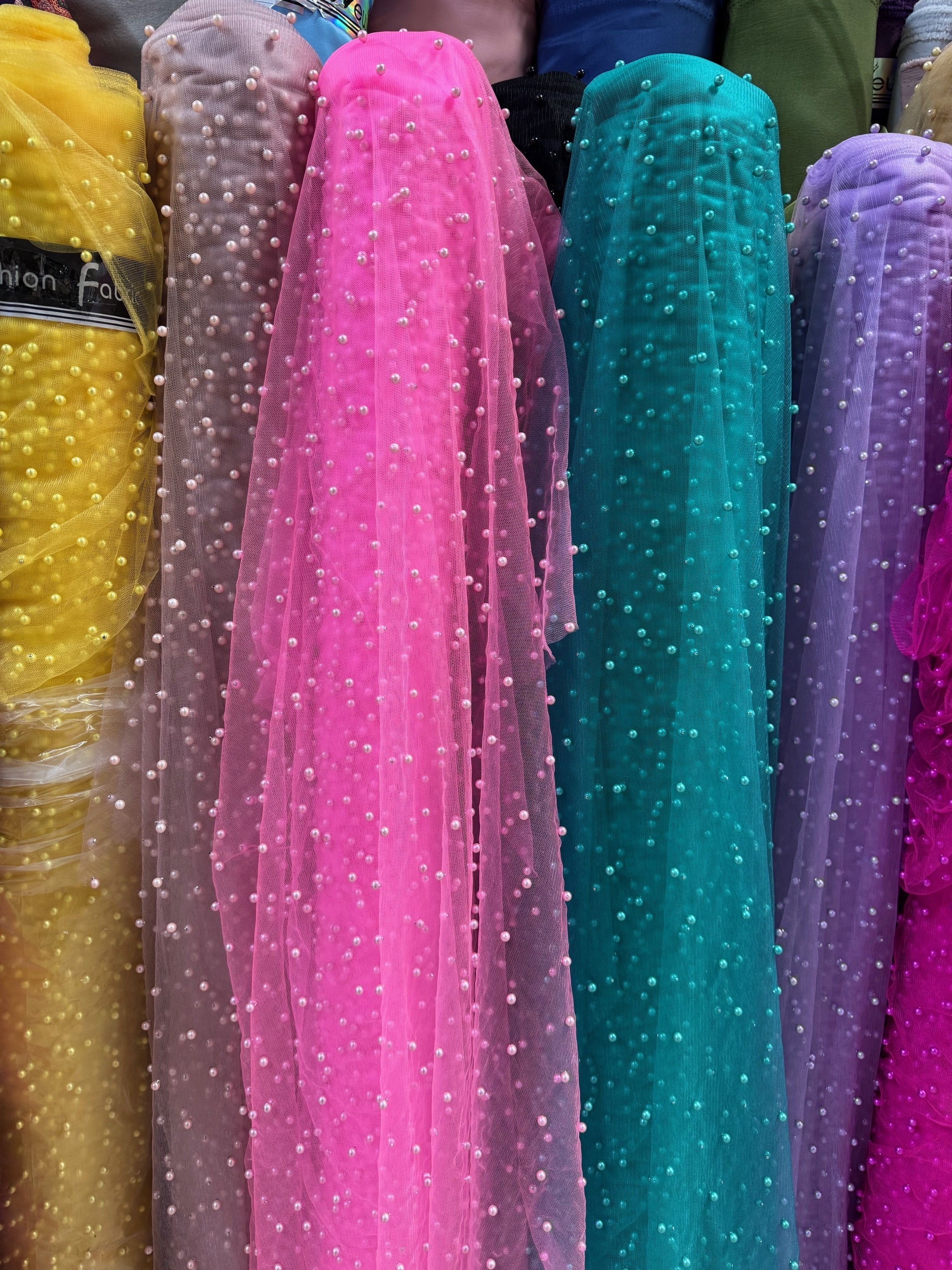 Tull Elastic Cu Perle 