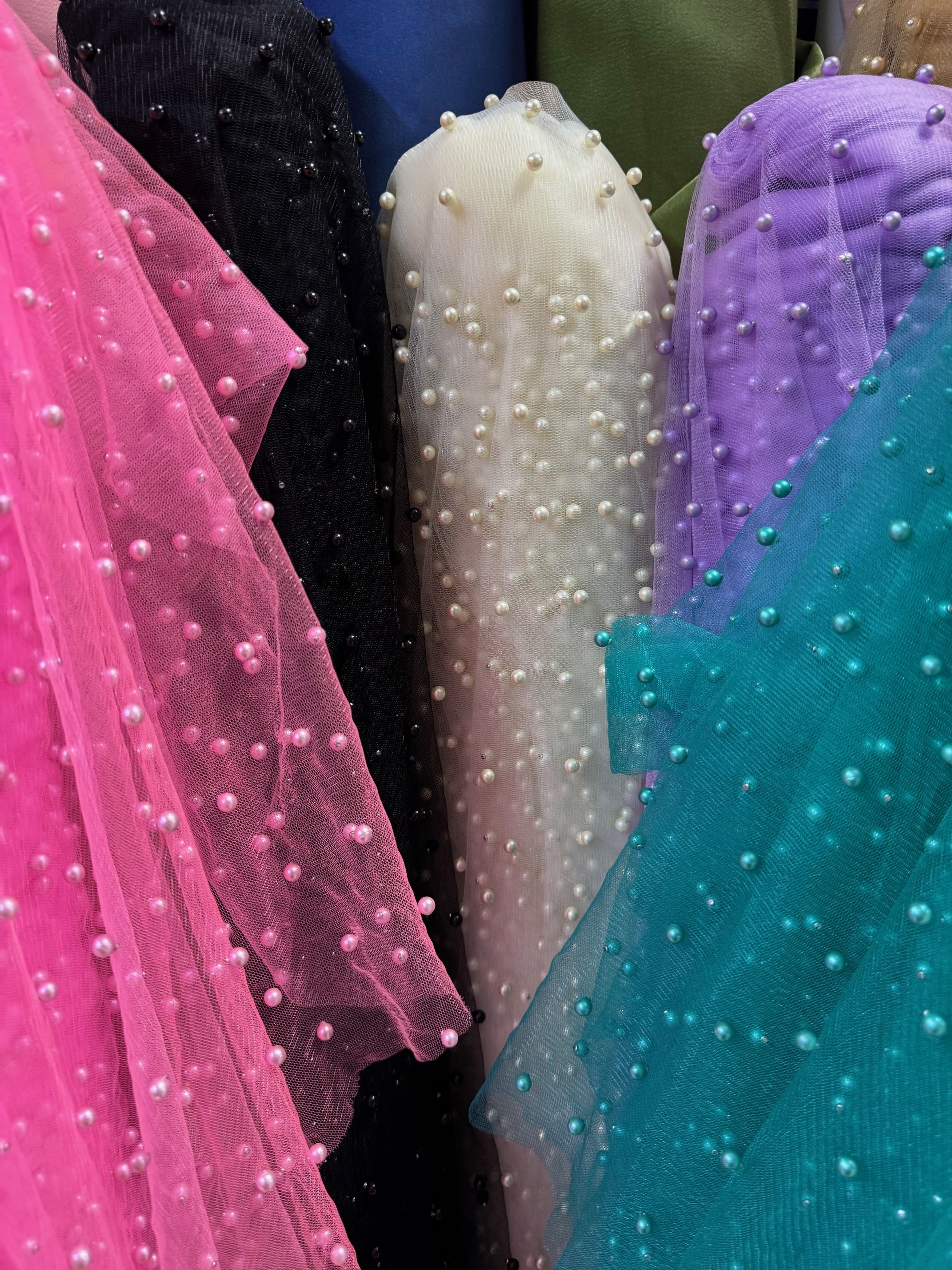 Tull Elastic Cu Perle 