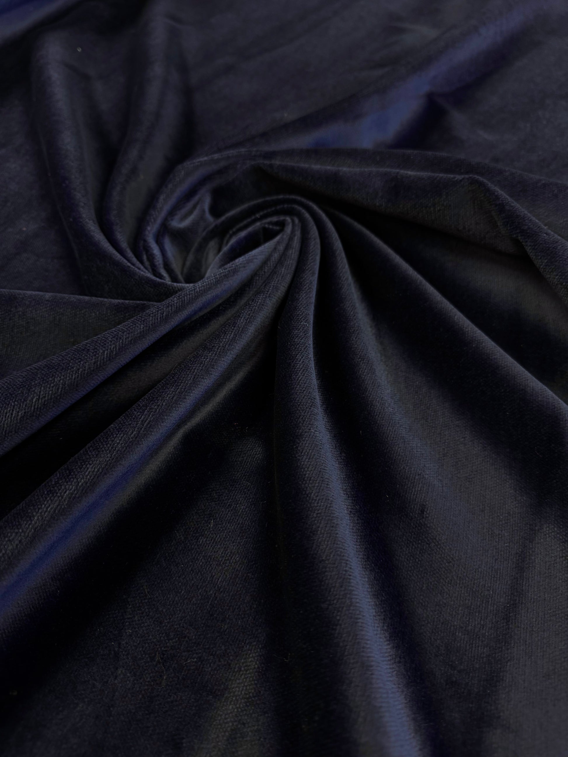 Catifea De Bumbac Bleumarin Indigo
