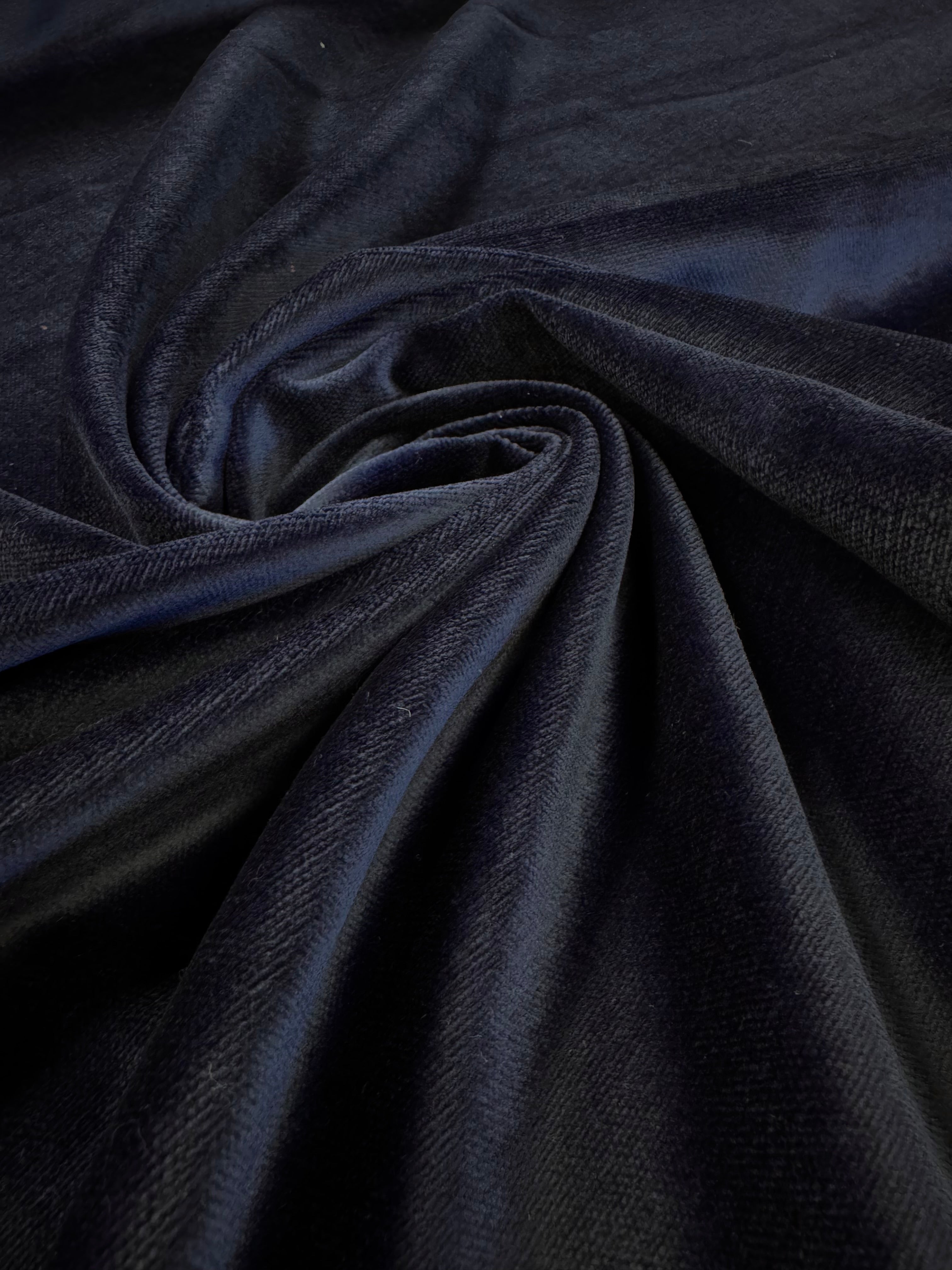 Catifea De Bumbac Bleumarin Indigo