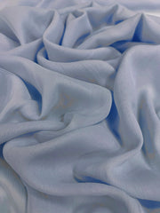 Voal Muselina De Matase Naturala, Bleu