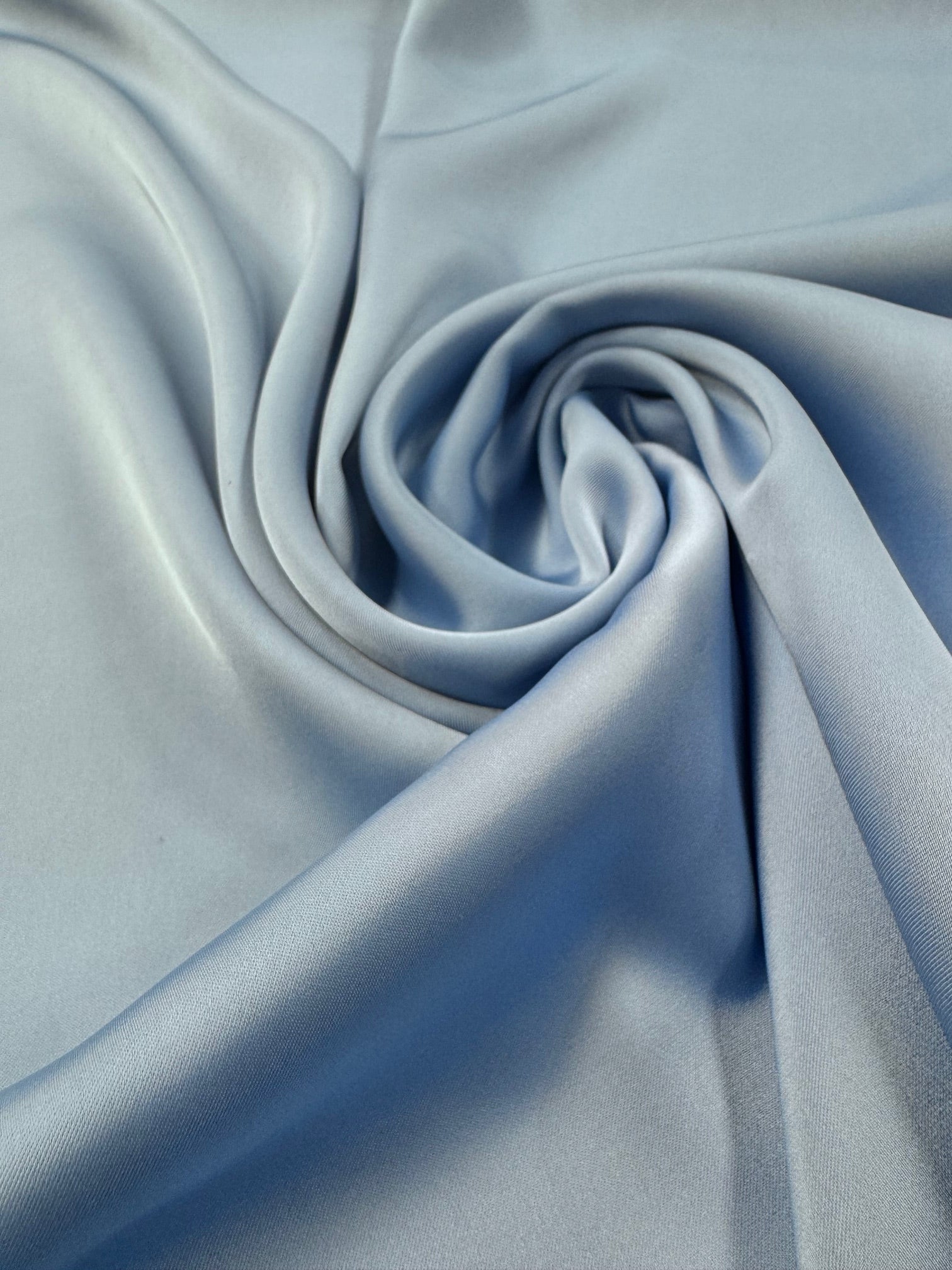 Matase Elastica Dublu Satinata. Bleu