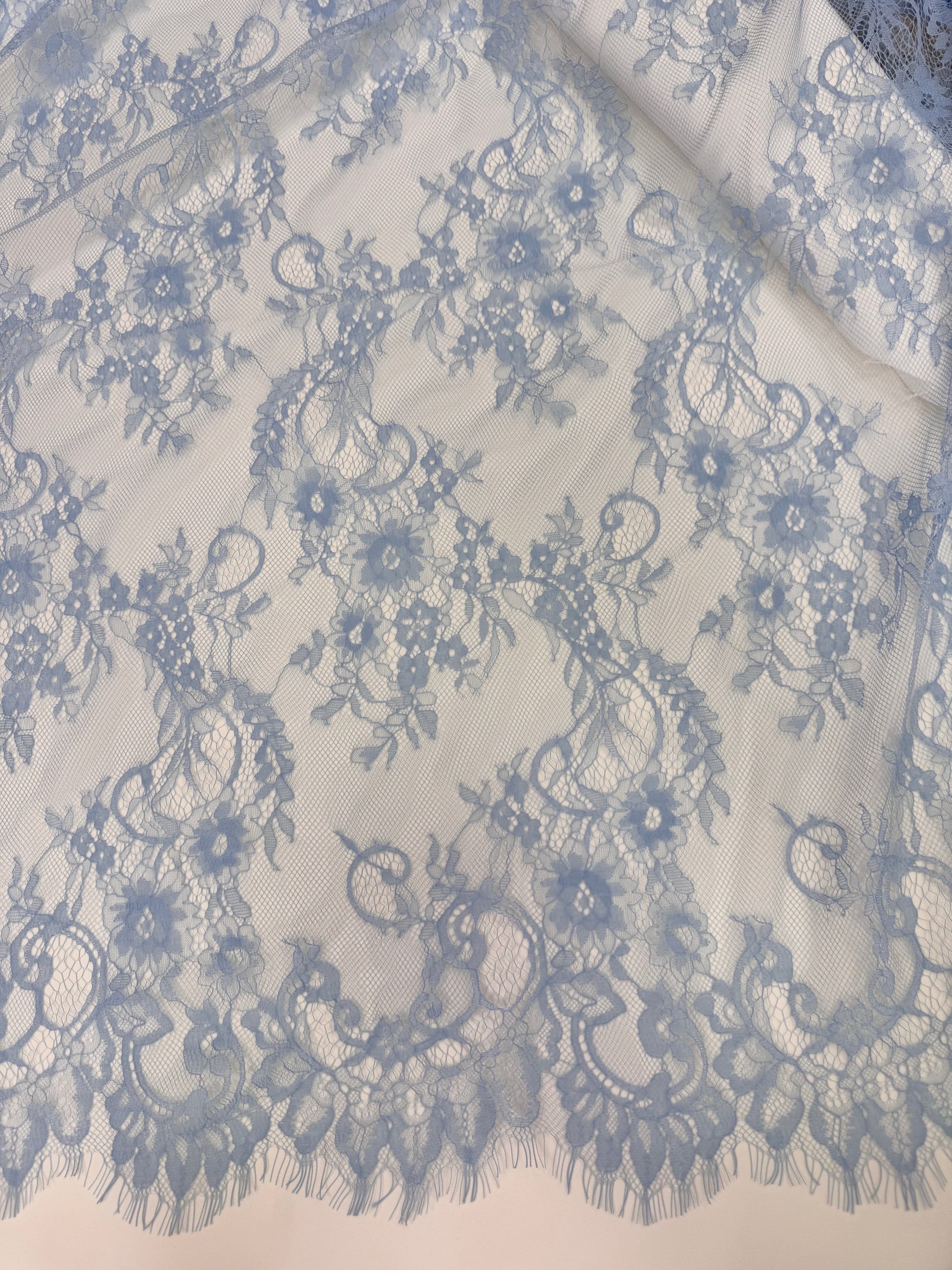 Dantela Tip Chantilly 300 x 150m, Bleu