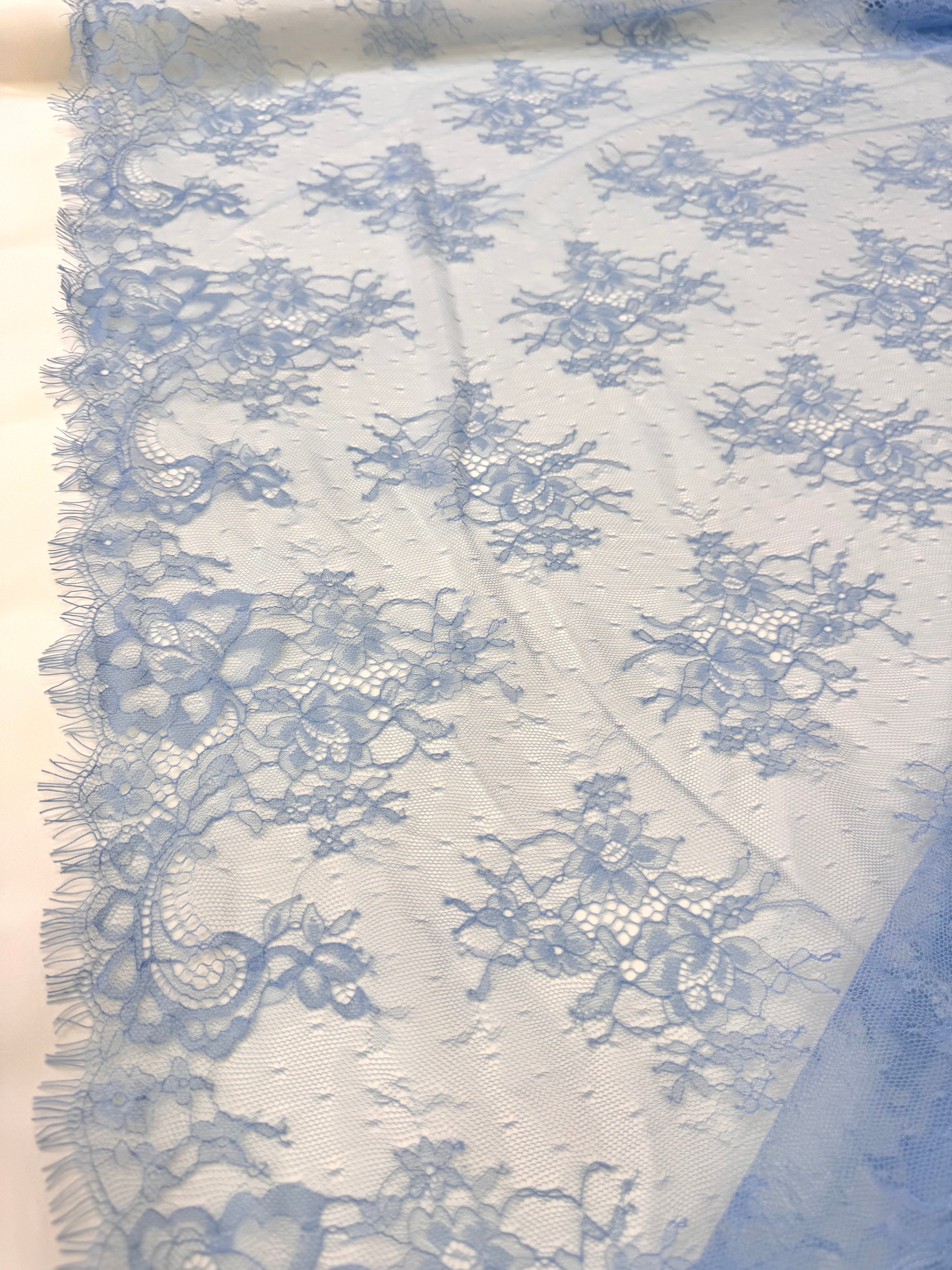 Dantela Tip Chantilly 300 x 150m, Bleu