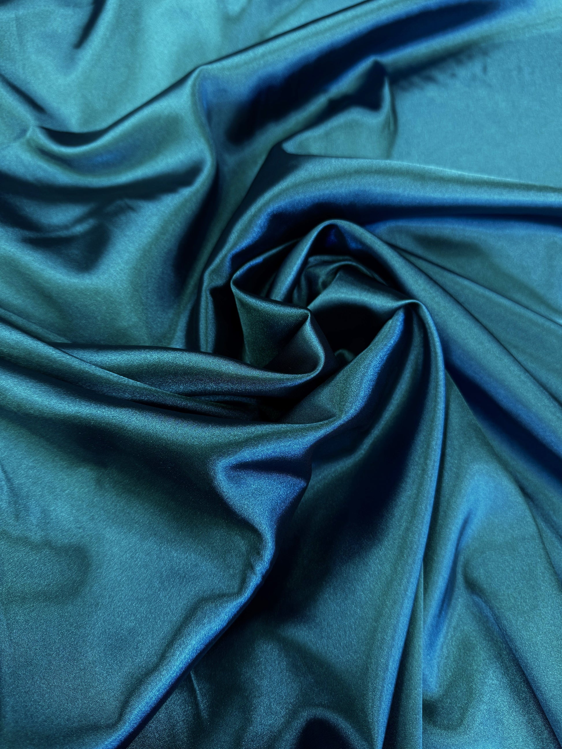 Saten Elastic, Turcoaz Inchis