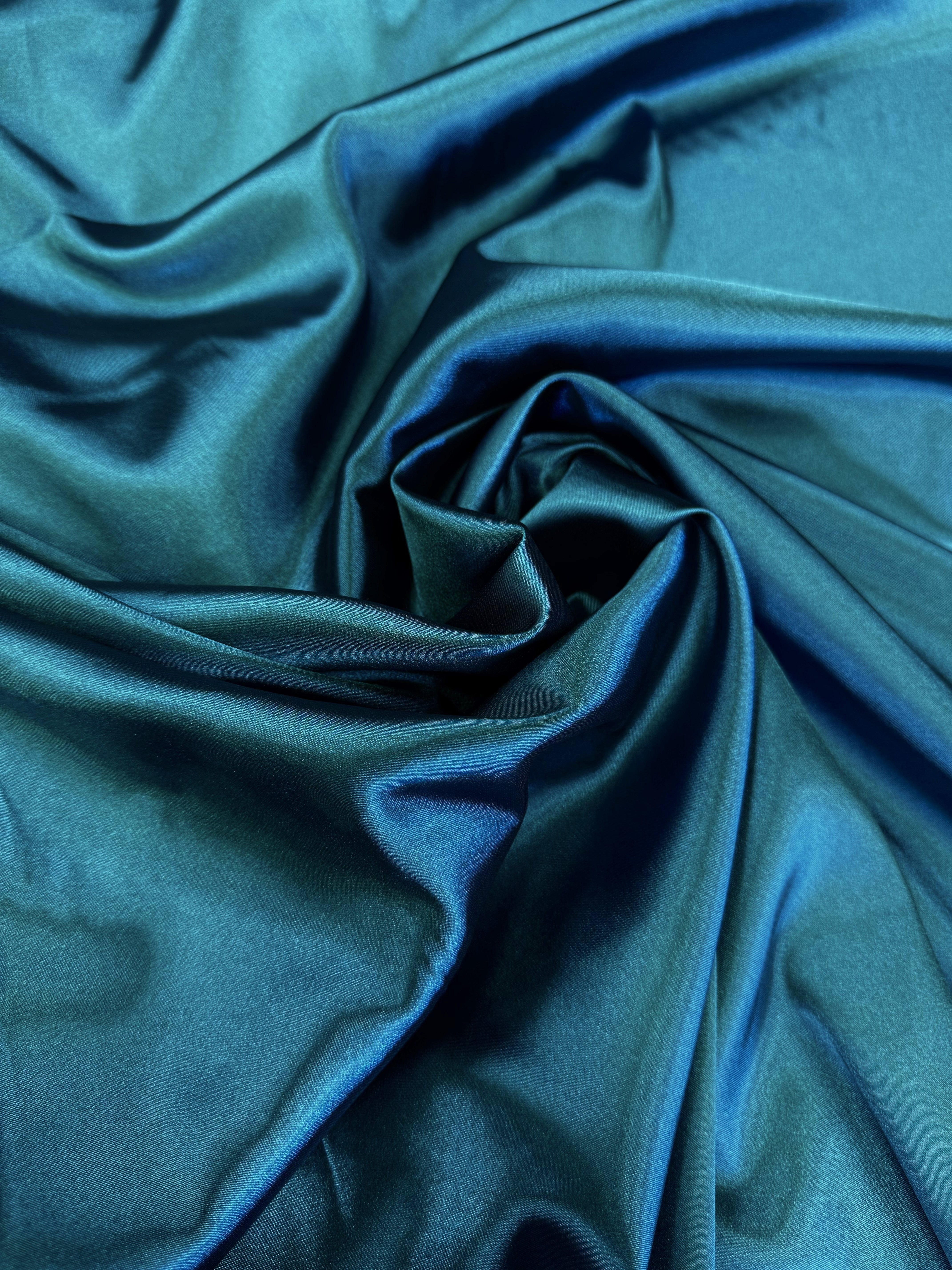 Saten Elastic, Turcoaz Inchis
