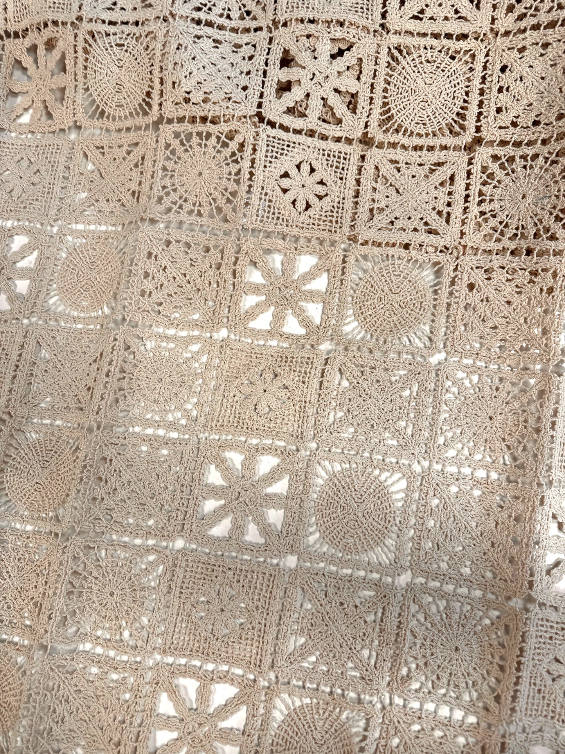 Dantela Macrame De Bumbac 100%, Bej