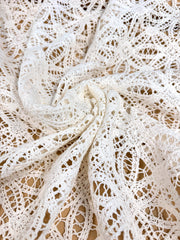 Dantela Macrame De Bumbac 100%, Crem