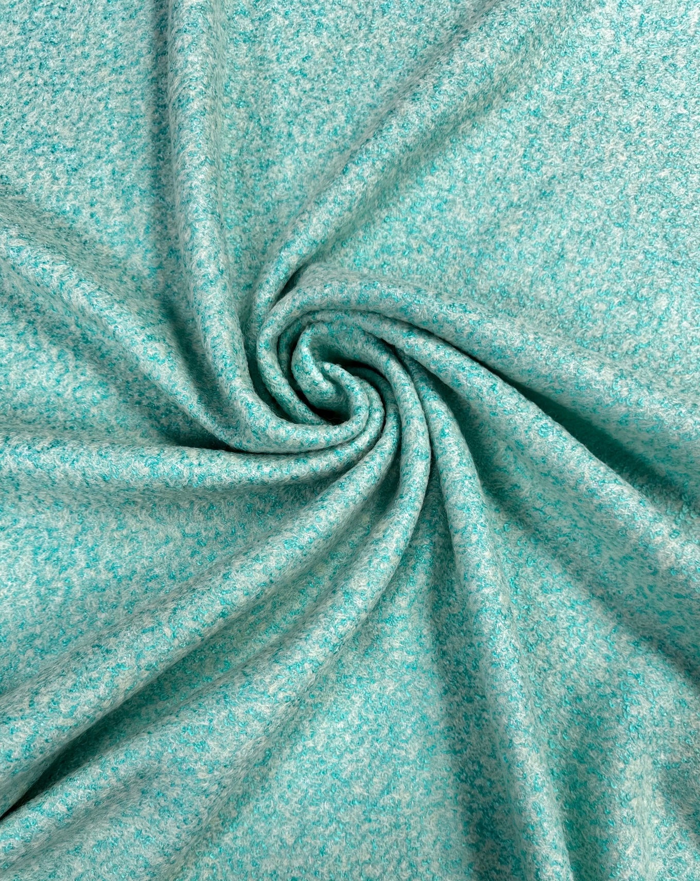 Stofa Bucle De Lana, Verde