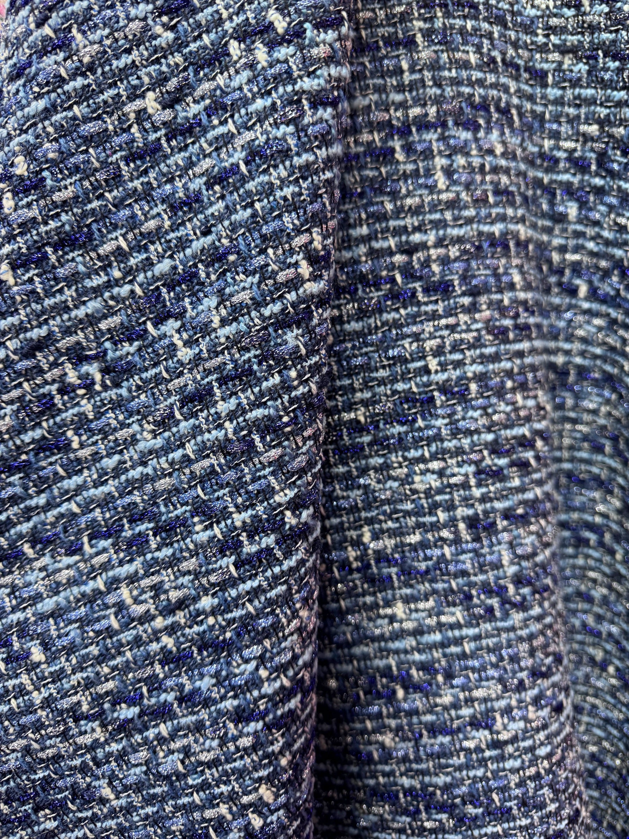 Stofa Tweed Cu Fir Lurex