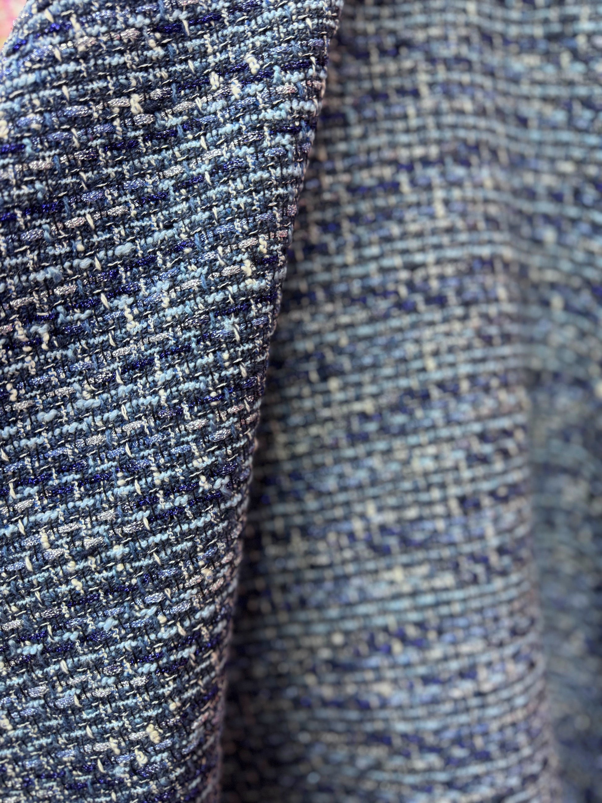 Stofa Tweed Cu Fir Lurex