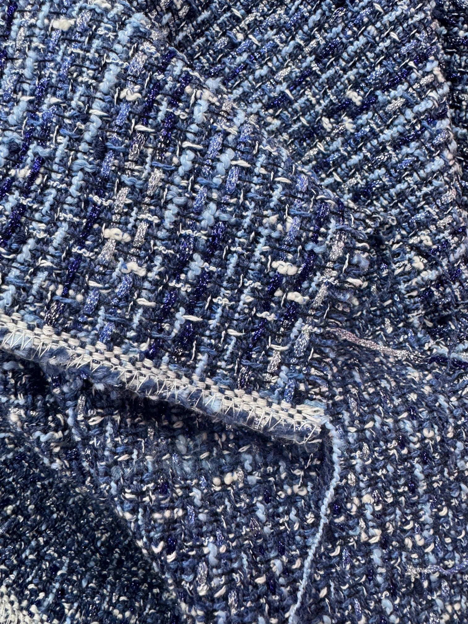 Stofa Tweed Cu Fir Lurex