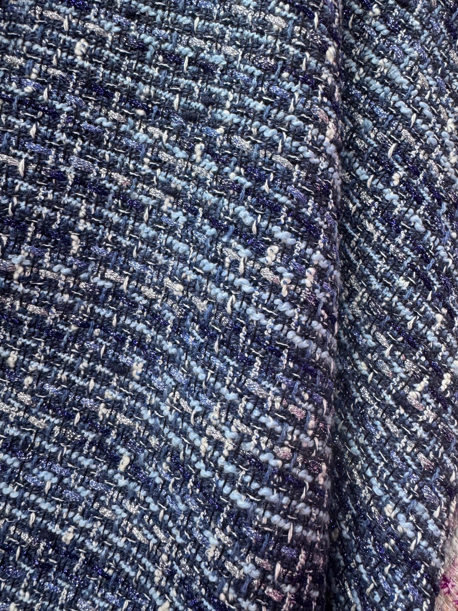 Stofa Tweed Cu Fir Lurex
